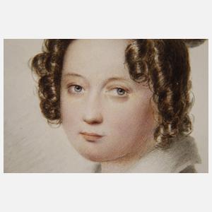 August Grahl, Portrait der Frau von Reinick