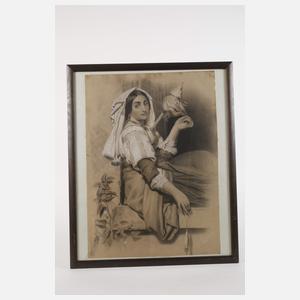 Adolph Liebmann, Spinnende Neapolitanerin