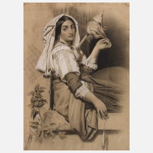 Adolph Liebmann, Spinnende Neapolitanerin