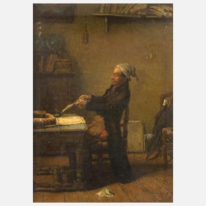 Frans Meerts, attr., "Der Federspitzer"