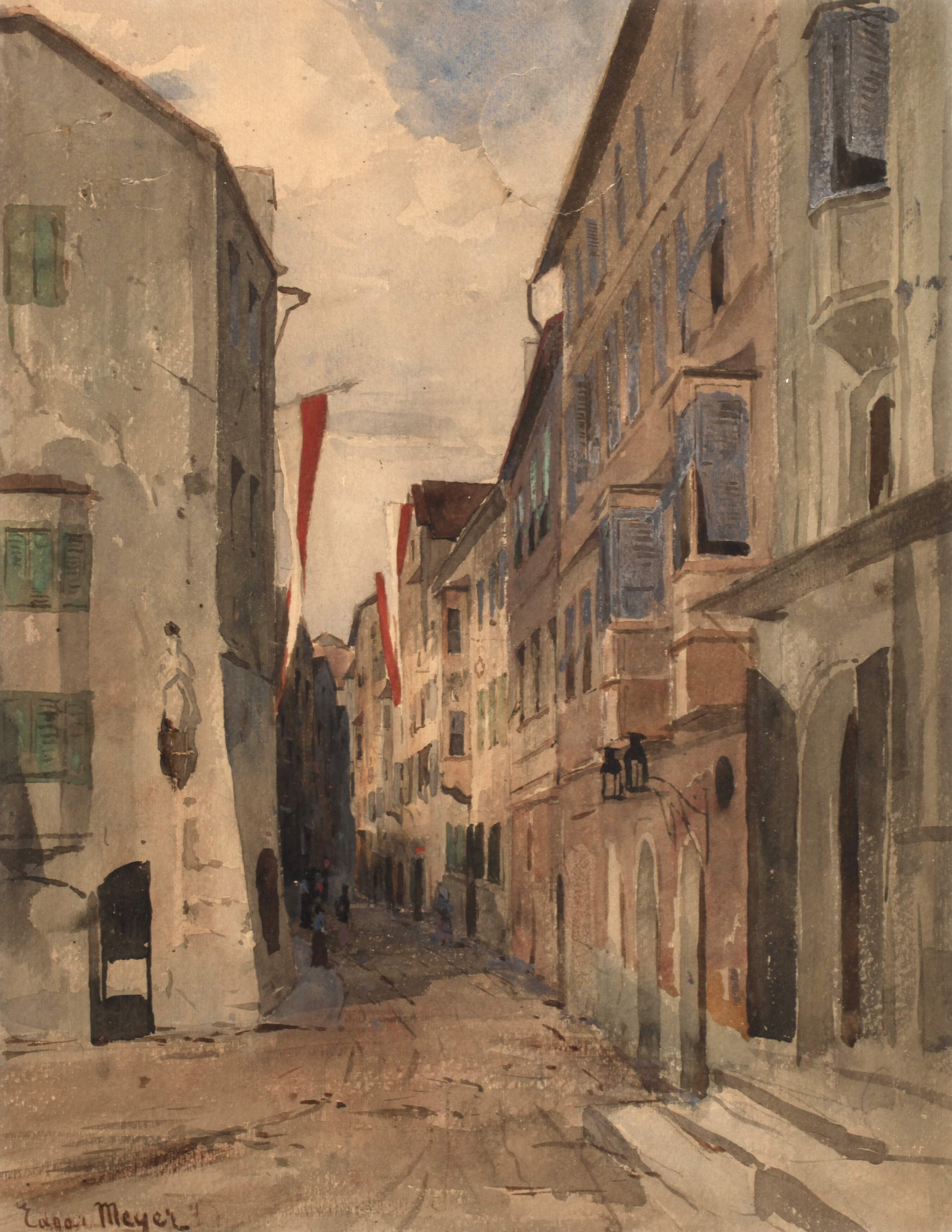 Edgar Meyer, Gasse in einer österreichischen Stadt