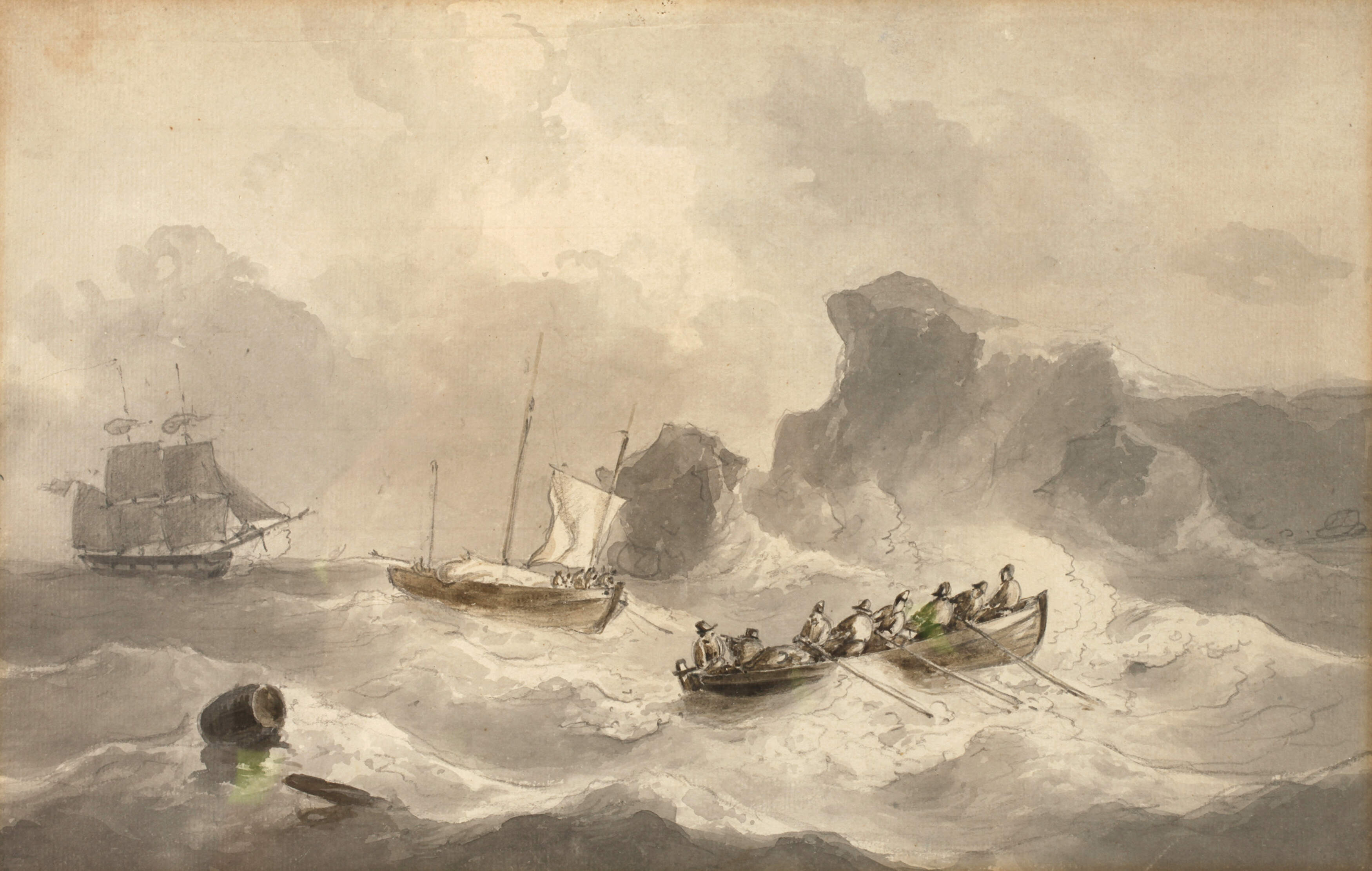 Petrus Johannes Schotel, Stürmische See