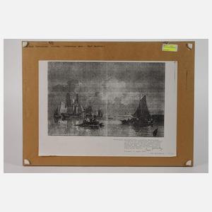 Petrus Johannes Schotel, Ruhige See mit Booten