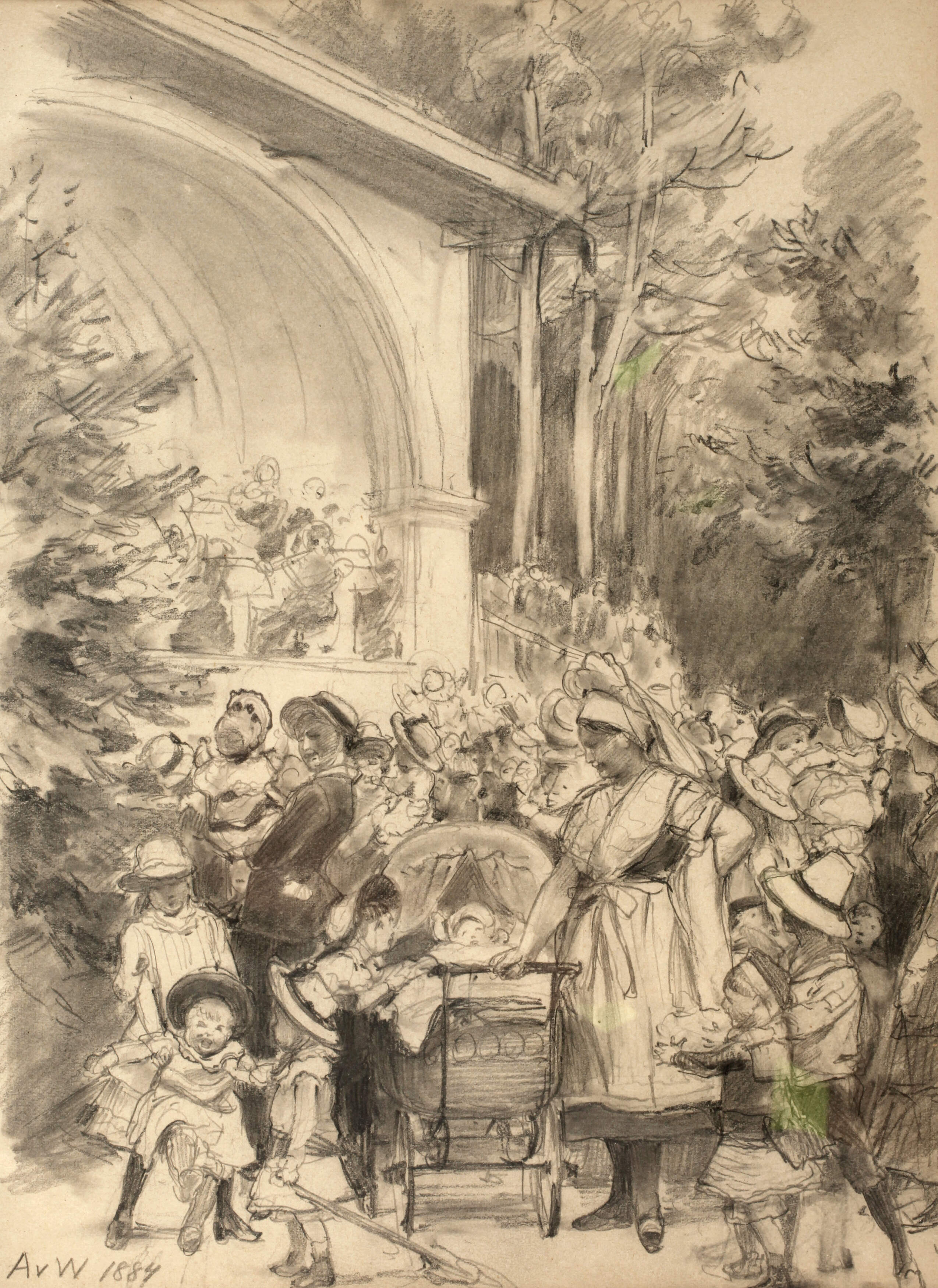 Anton von Werner, "Konzert in Heringsdorf"