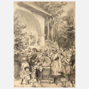 Anton von Werner, "Konzert in Heringsdorf"