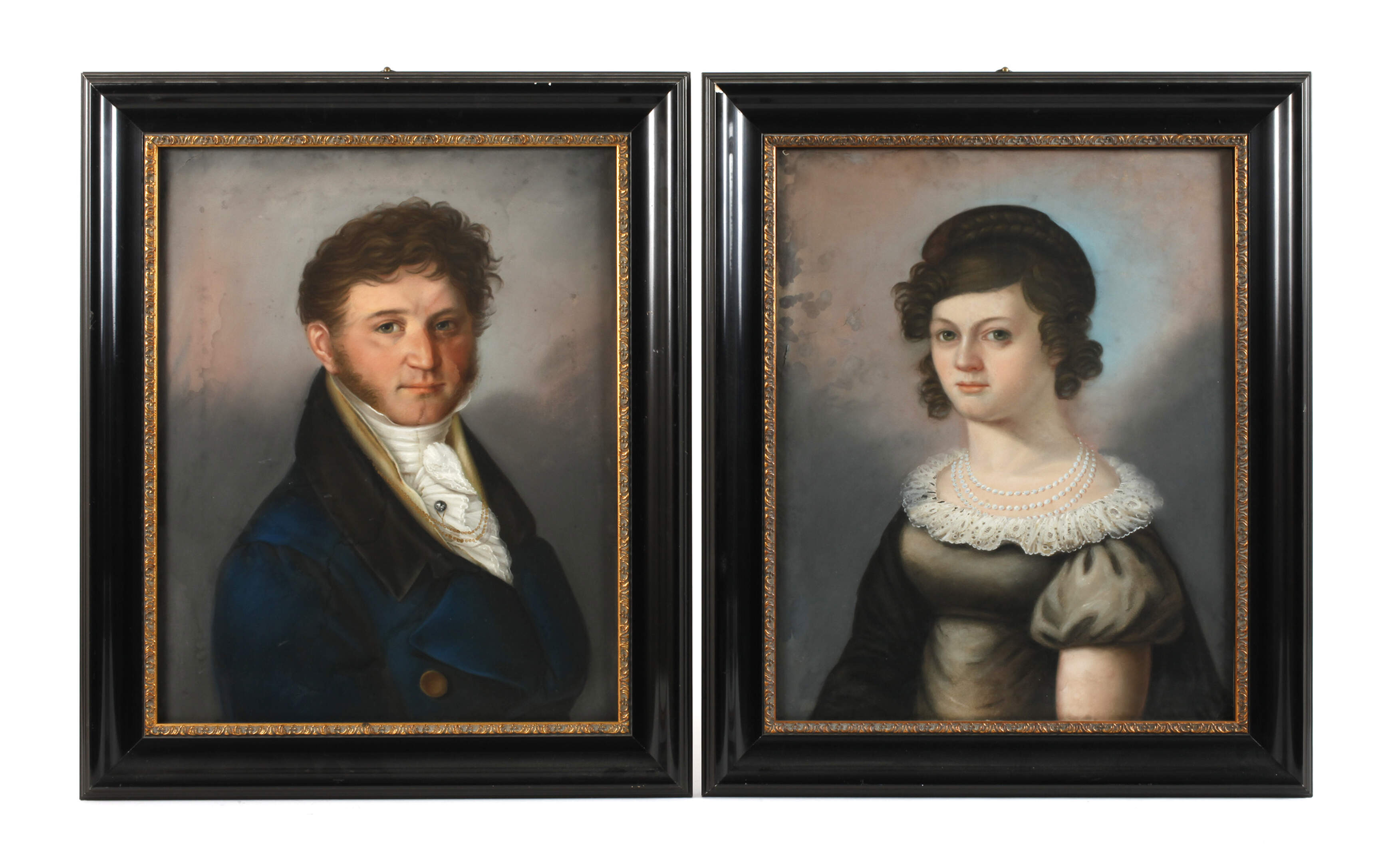 Pendants Portraits des Biedermeier