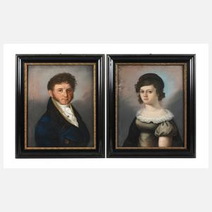 Pendants Portraits des Biedermeier