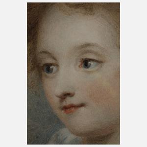 Spätklassizistisches Damenportrait