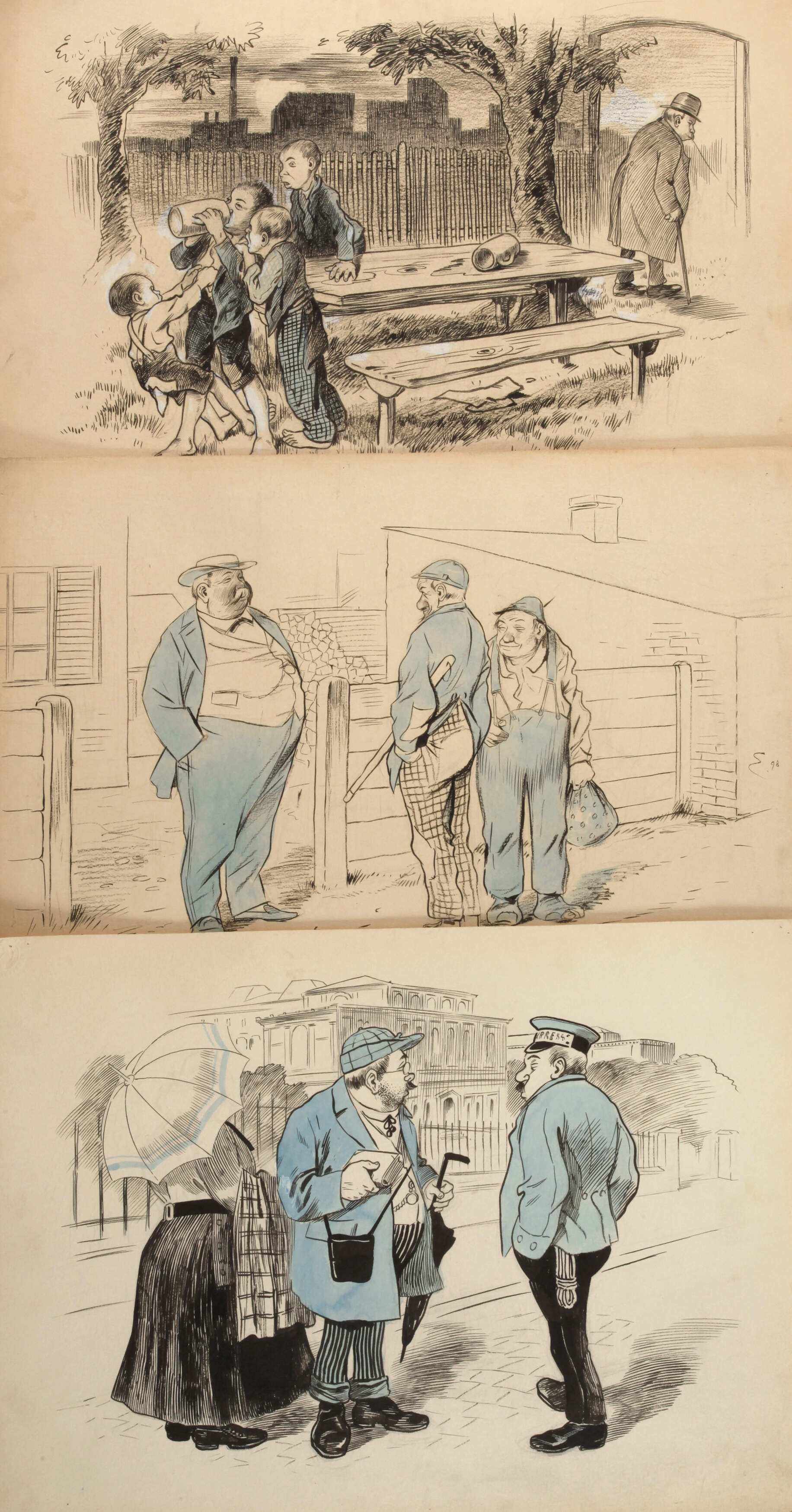 Josef Benedikt Engl, Konvolut Illustrationen