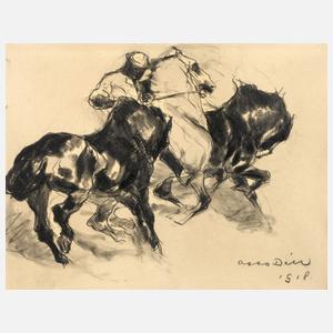 Otto Dill, Pferde in der Schwemme