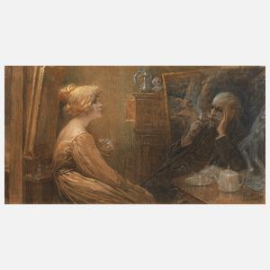 Henri Privat-Livemont, "Conversation"