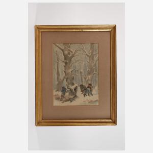 Gustav Süs, Begräbnis im Wald