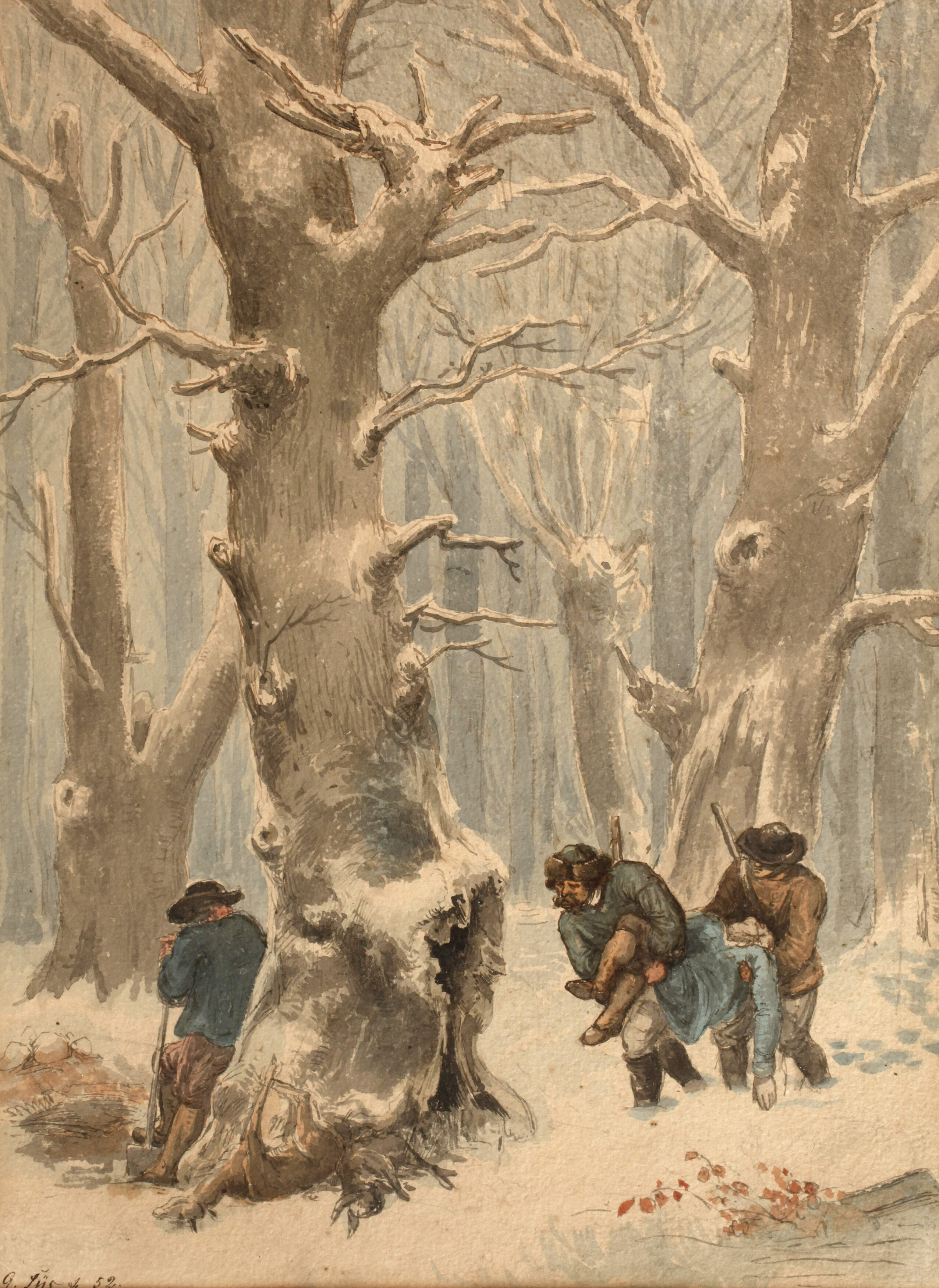 Gustav Süs, Begräbnis im Wald