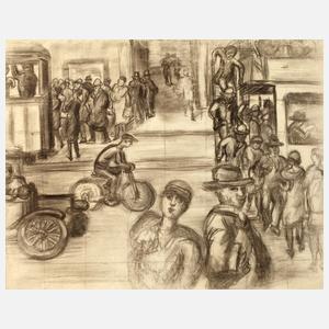 Leo Prochownik, attr., In der Großstadt