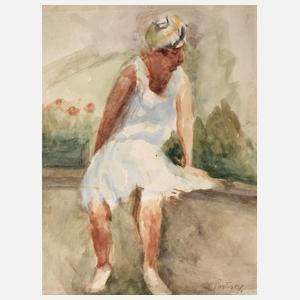 Gertraut Rostosky, Frauenbildnis im Garten