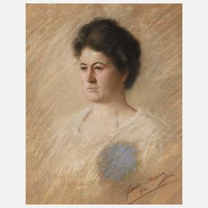 Otto Sander-Herweg Pastell, Damenportrait