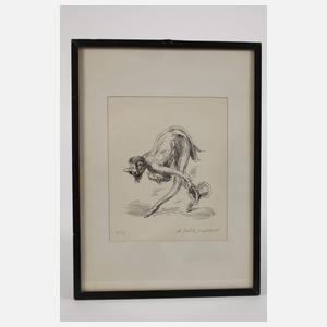 A. Paul Weber, Sich verbeugender Herr