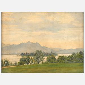 Ela Werner, attr., Blick auf die Fraueninsel