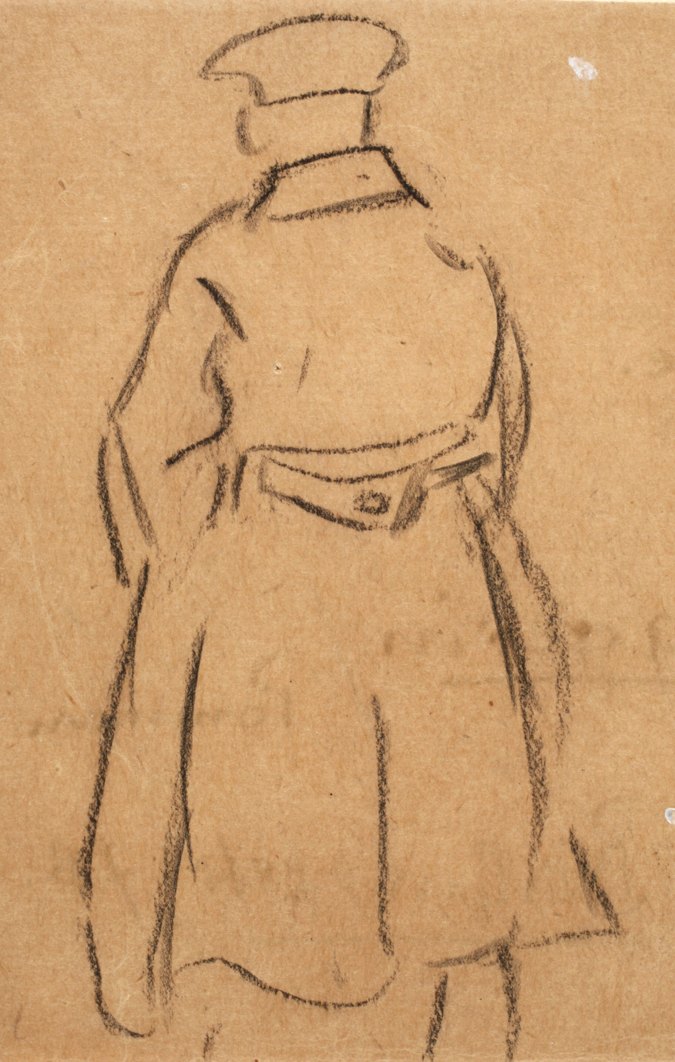 Heinrich Zille, attr., Figurenstudie