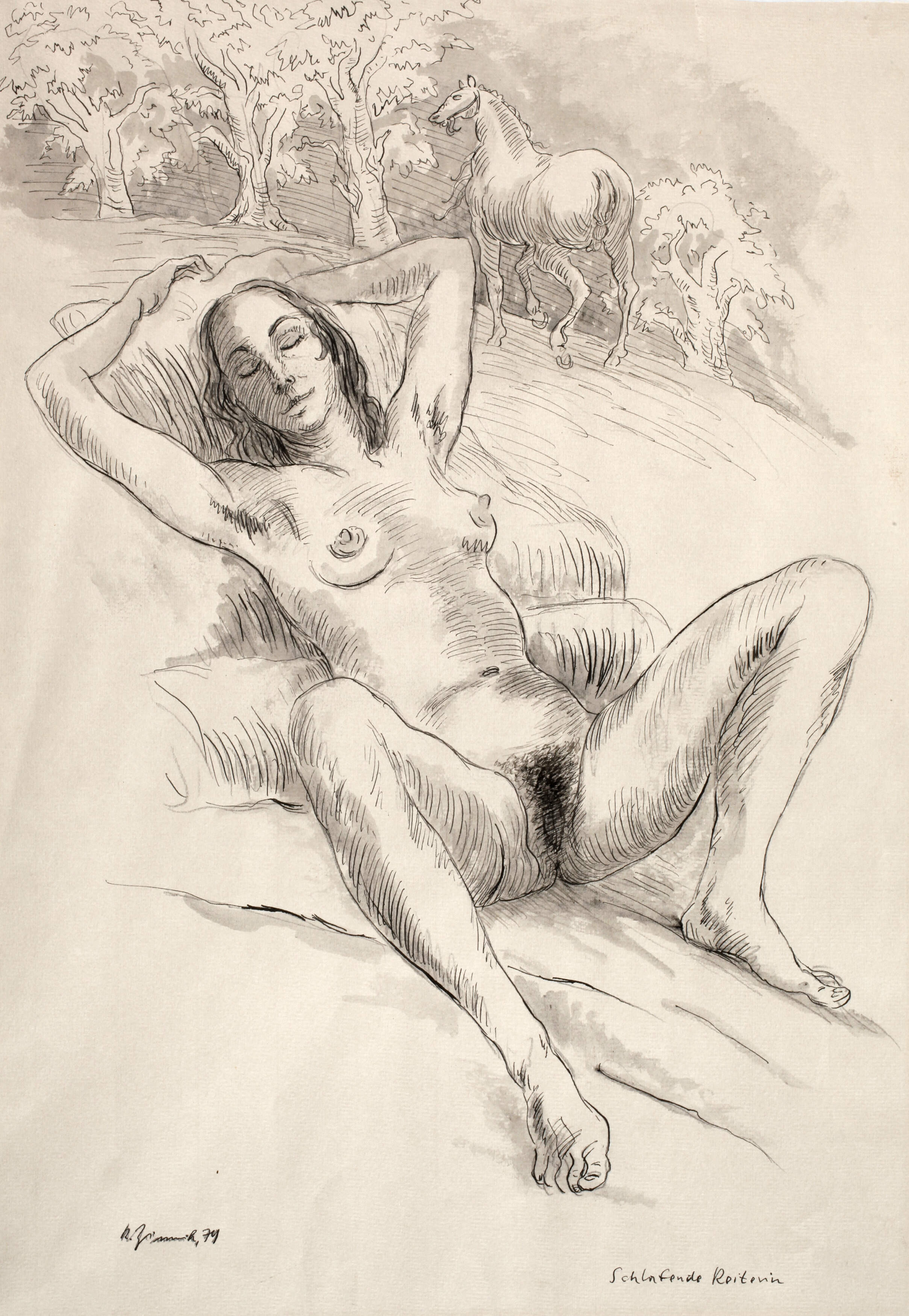 Reiner Zimnik, "Schlafende Reiterin"