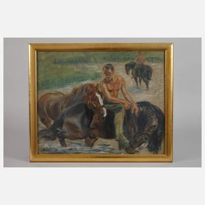 Pferde in der Schwemme