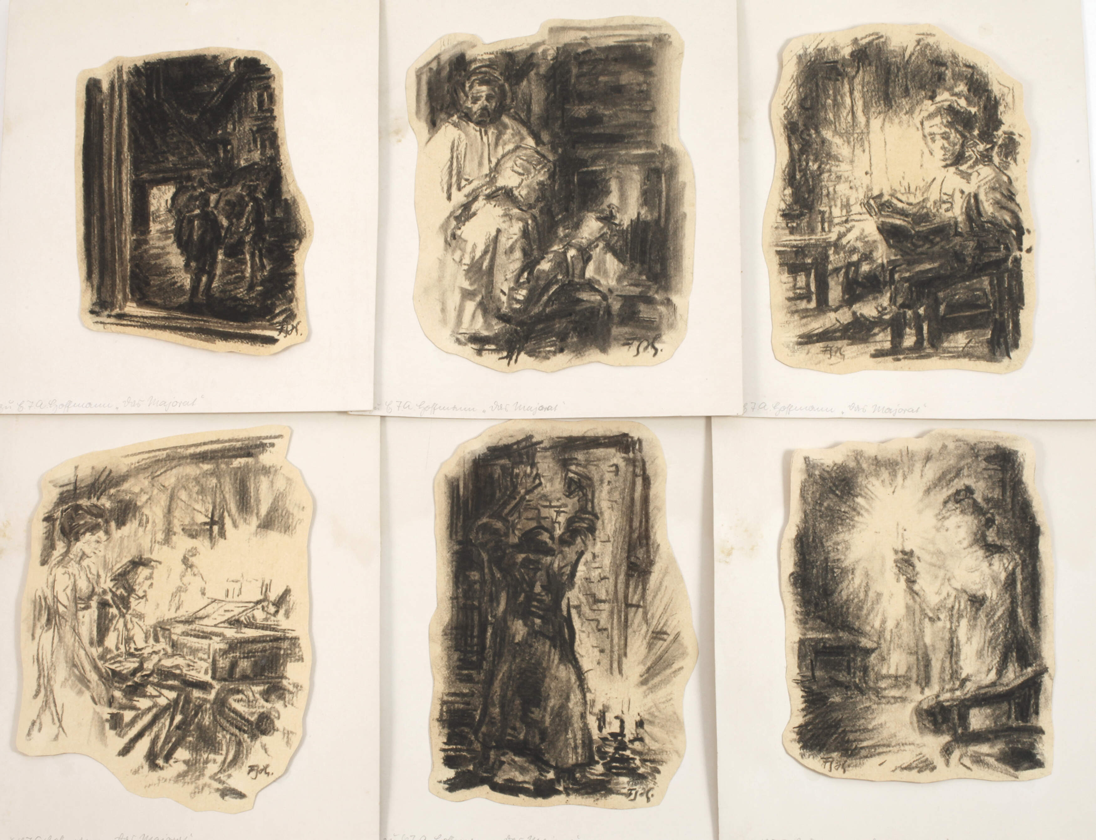 Illustrationen zu E. T. A. Hofmann "Das Majorat"