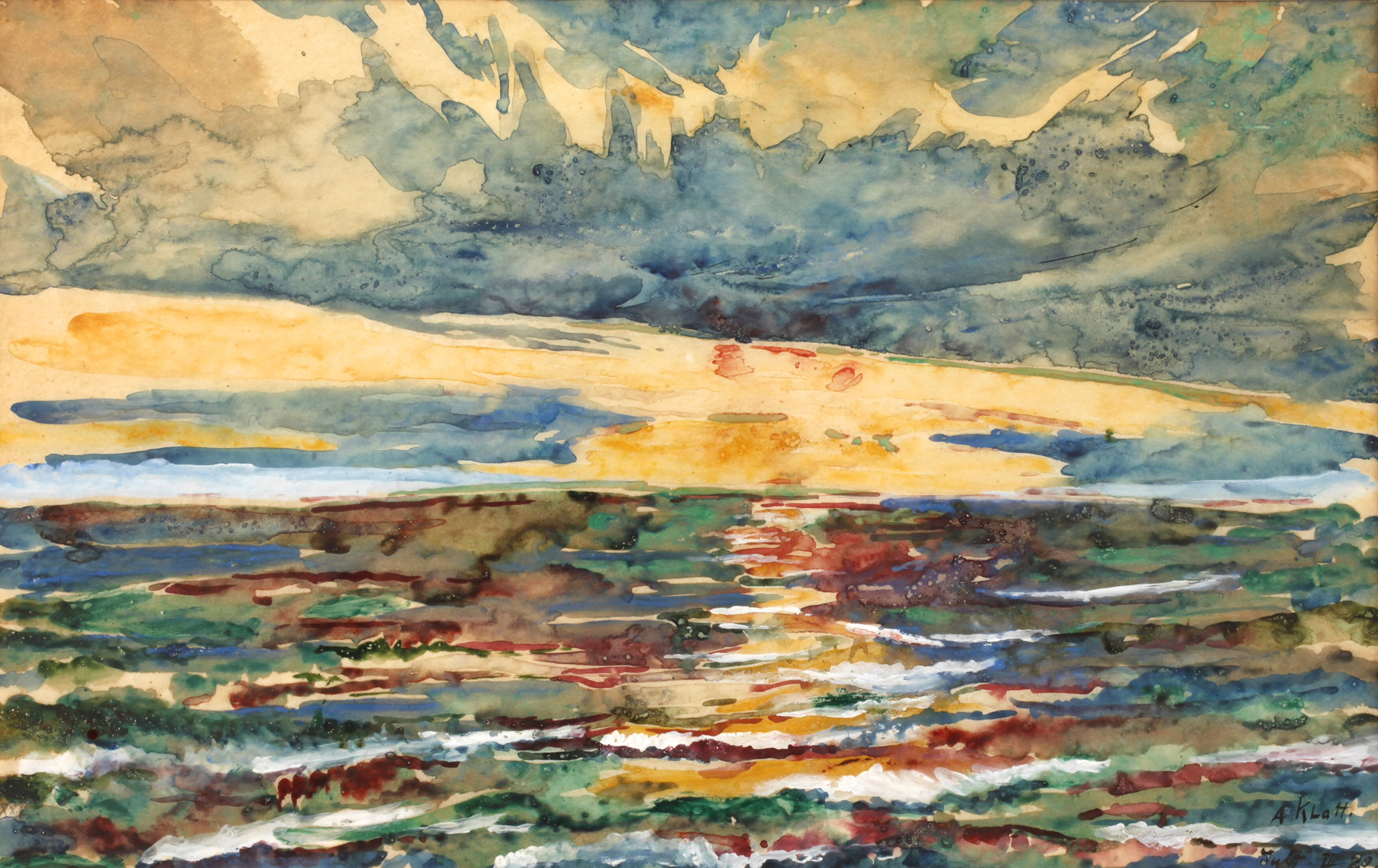 Albert Klatt, Sonnenuntergang auf Sylt