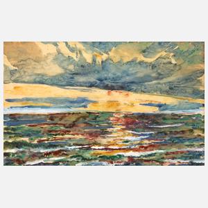 Albert Klatt, Sonnenuntergang auf Sylt
