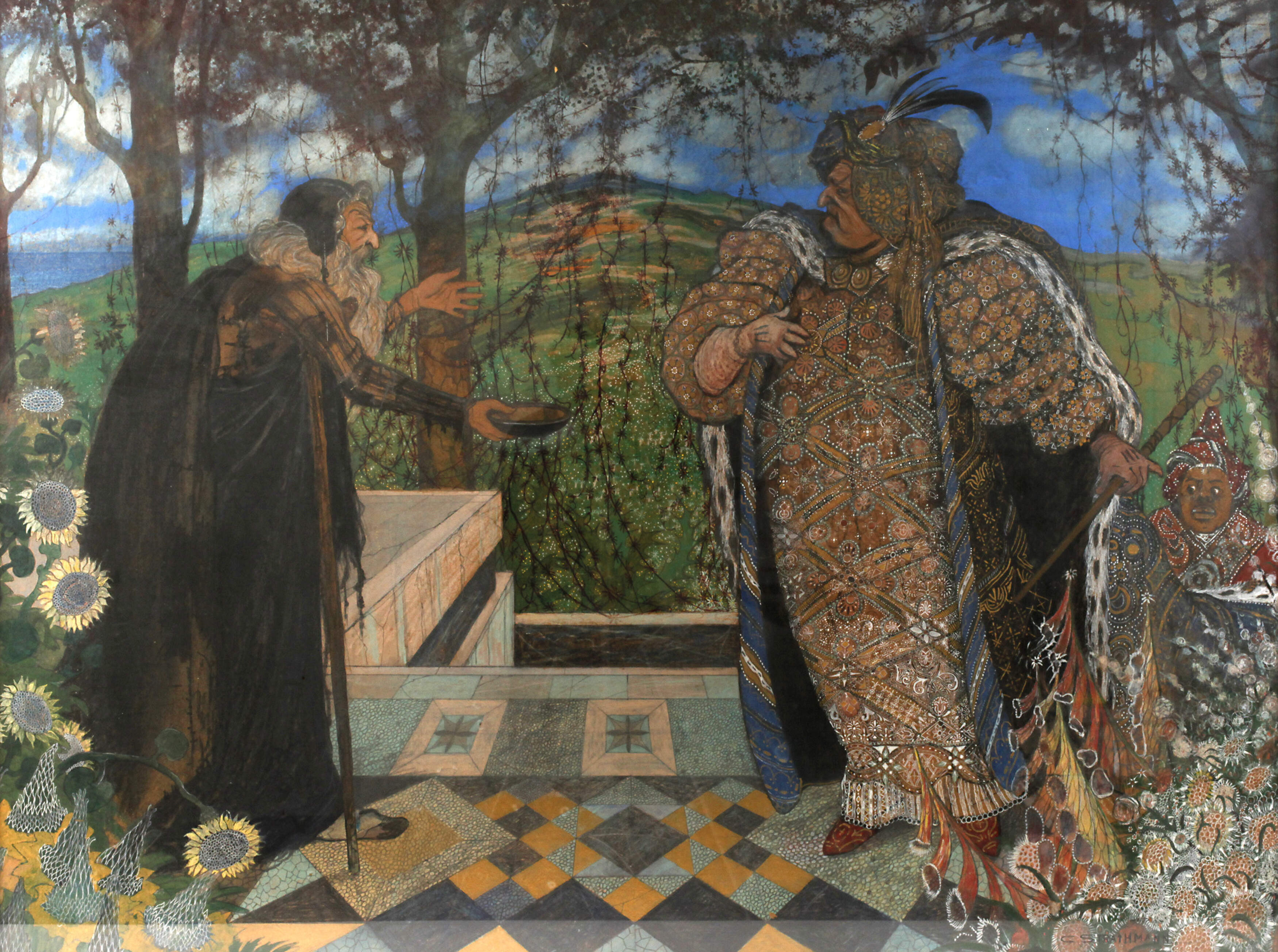 Carl Strathmann, "Der reiche Mann und der arme Lazarus"