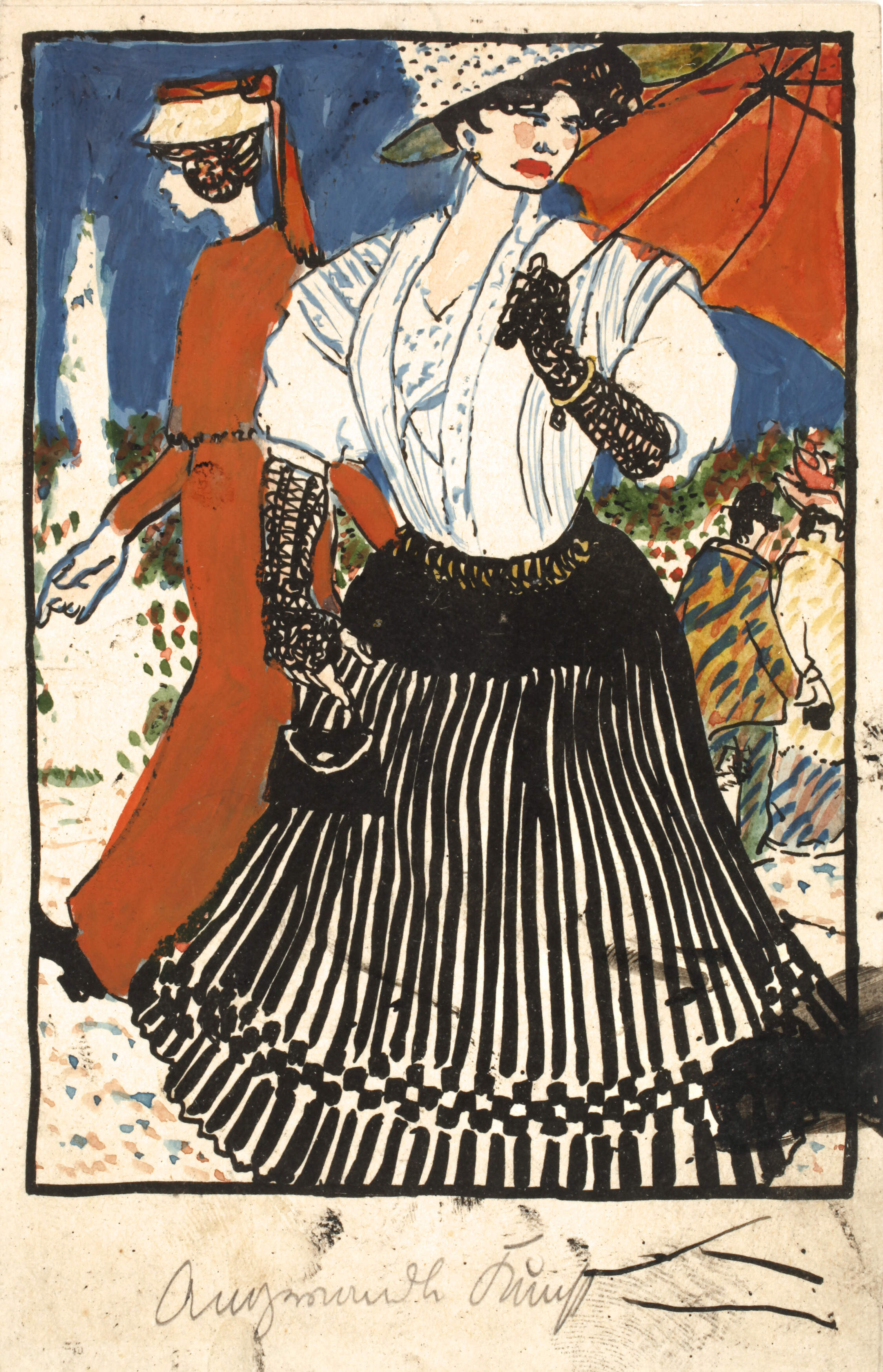 Jugendstil-Künstlerpostkarte