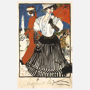 Jugendstil-Künstlerpostkarte