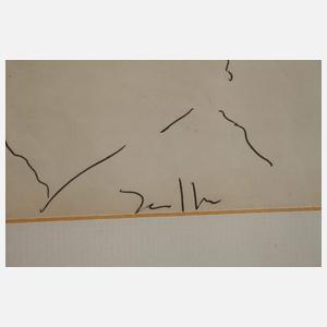 Horst Janssen, Brief mit Zeichnung