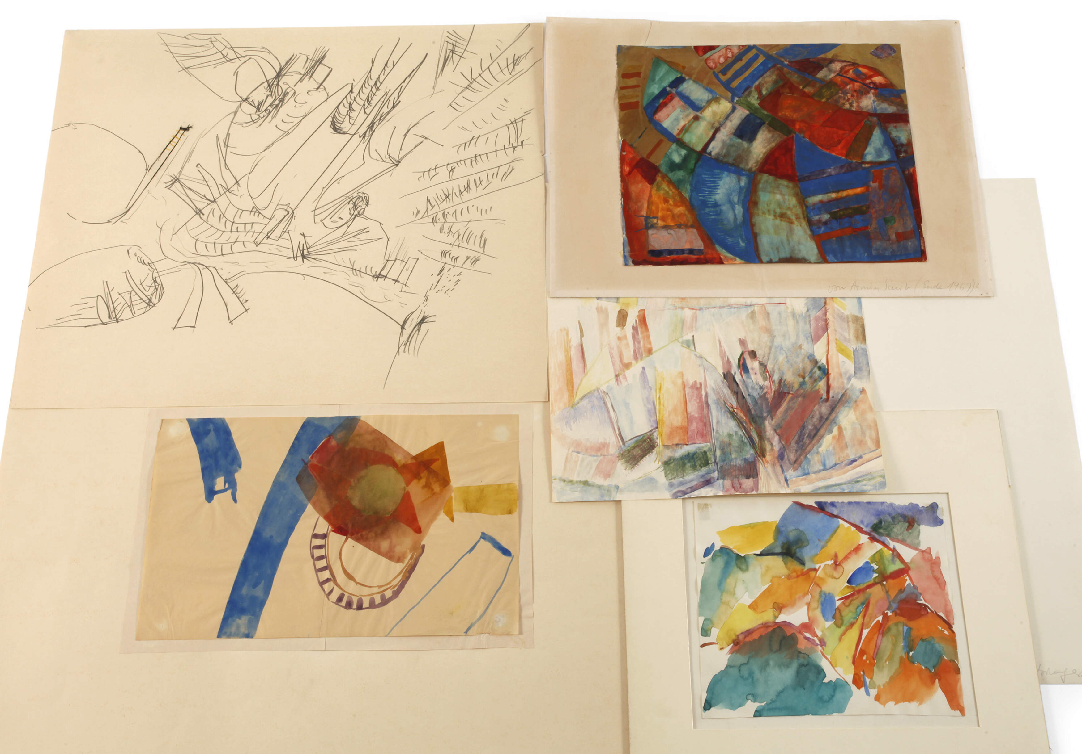 Armin Saub, Konvolut Arbeiten auf Papier