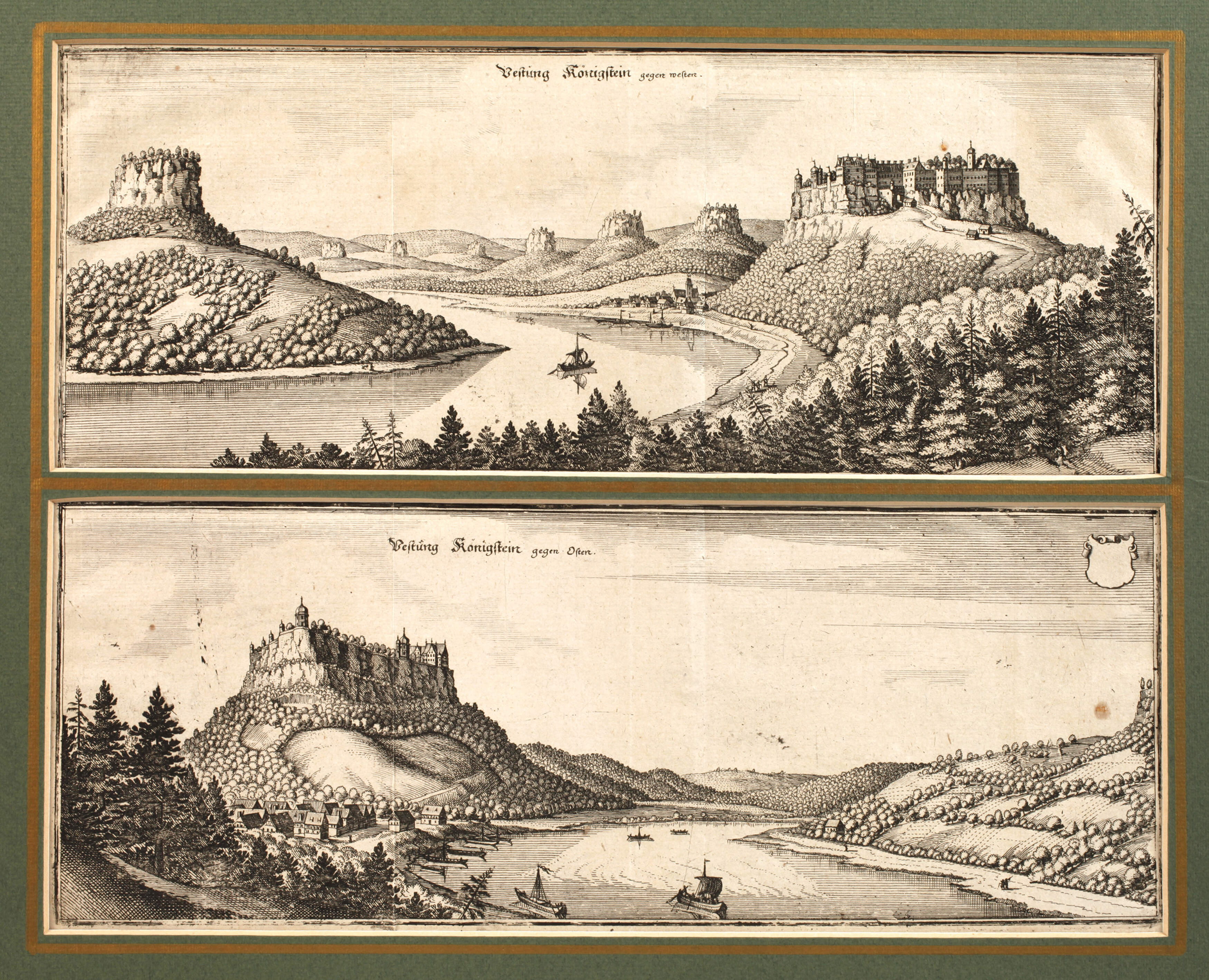 Matthäus Merian, Ansichten Festung Königstein