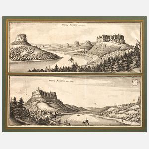 Matthäus Merian, Ansichten Festung Königstein