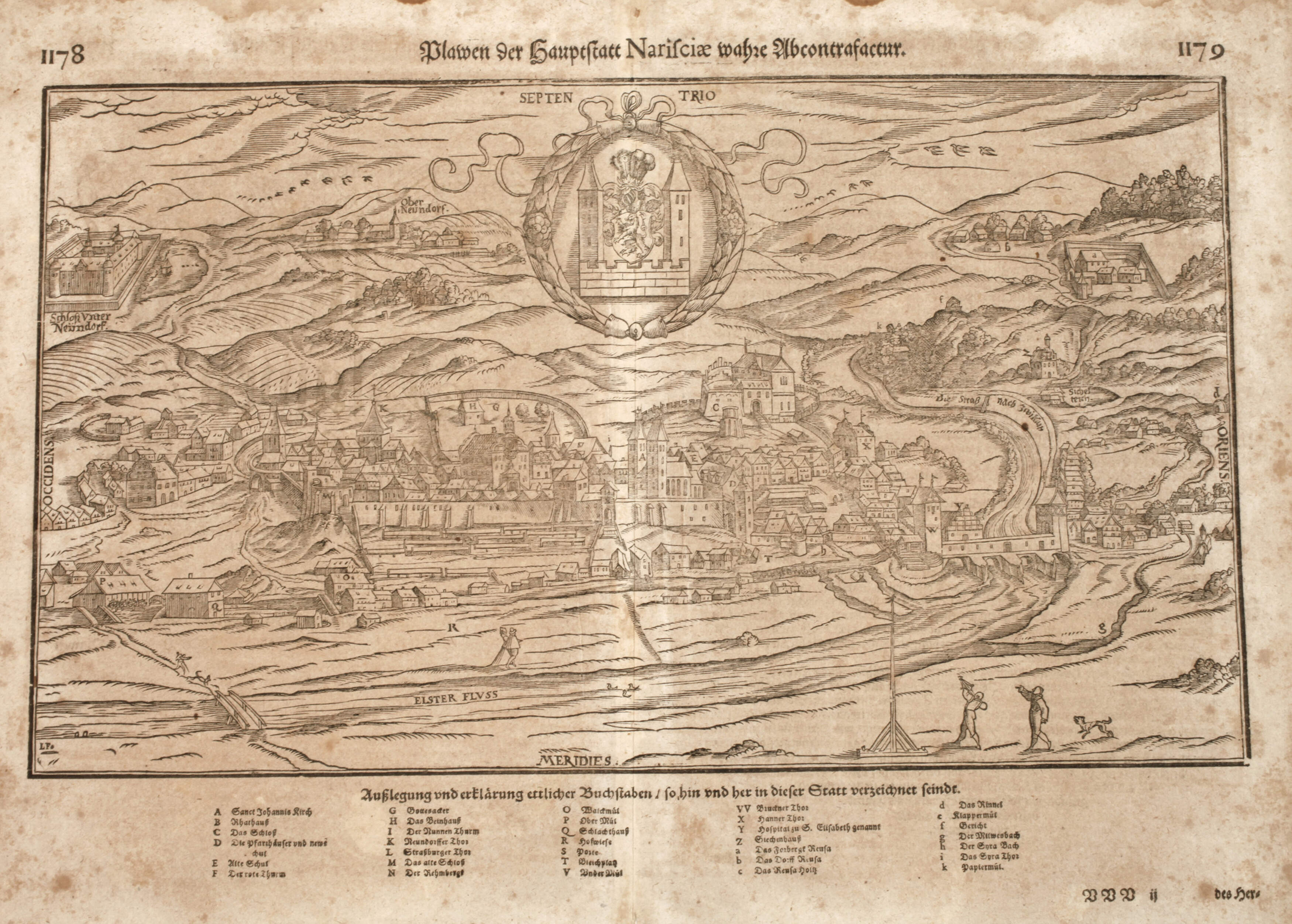 Sebastian Münster, Ansicht von Plauen