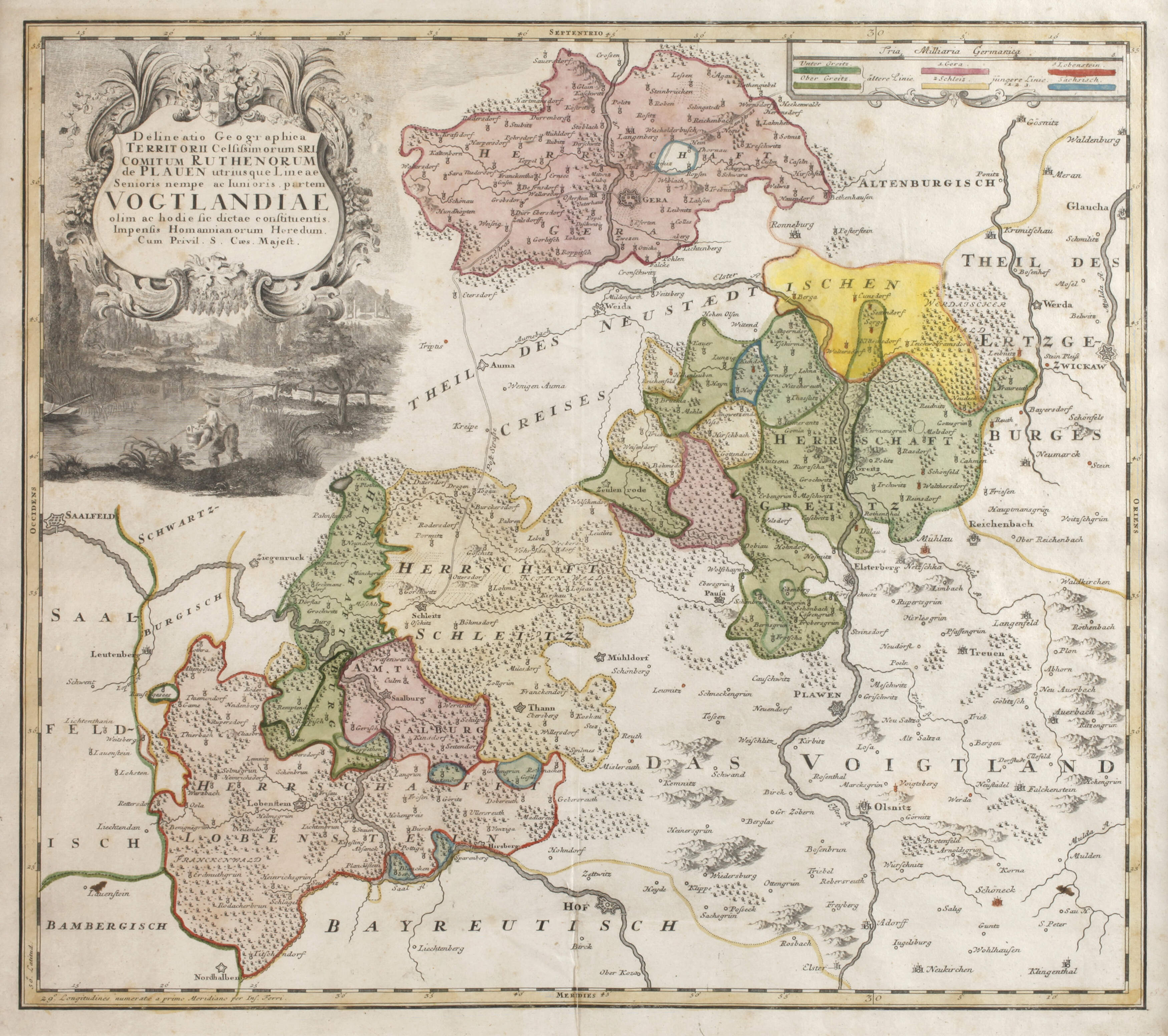 Homanns Erben, Kupferstichkarte Vogtland