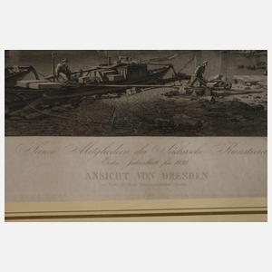 Christian Gottlob Hammer, Ansicht von Dresden