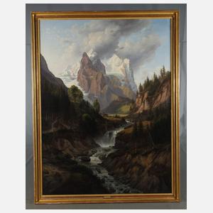 Karl Christian Sparmannn, Das Reichenbachtal mit Rosenlaui