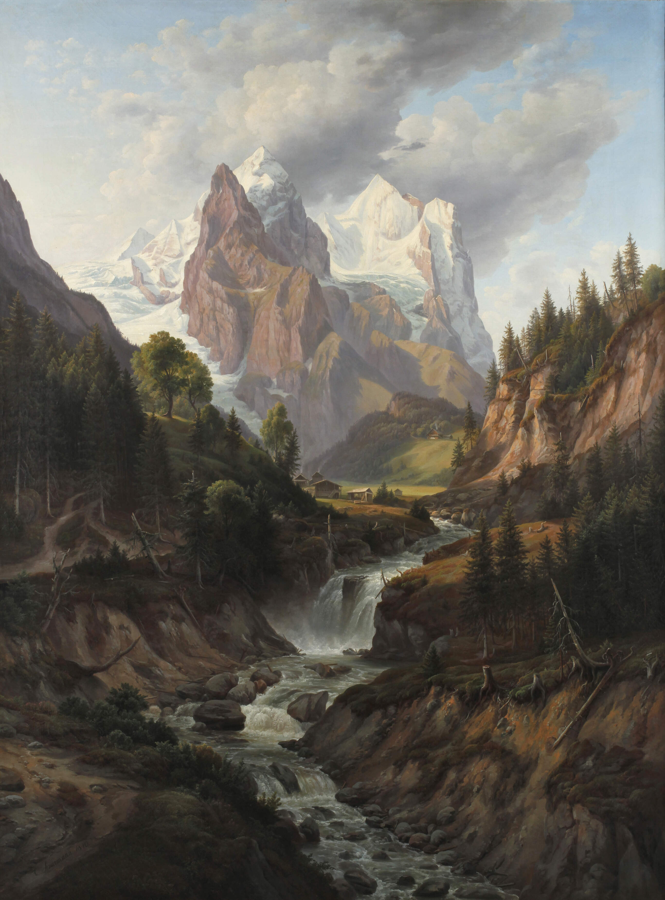 Karl Christian Sparmannn, Das Reichenbachtal mit Rosenlaui