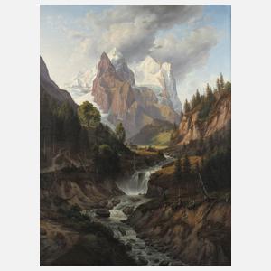 Karl Christian Sparmannn, Das Reichenbachtal mit Rosenlaui