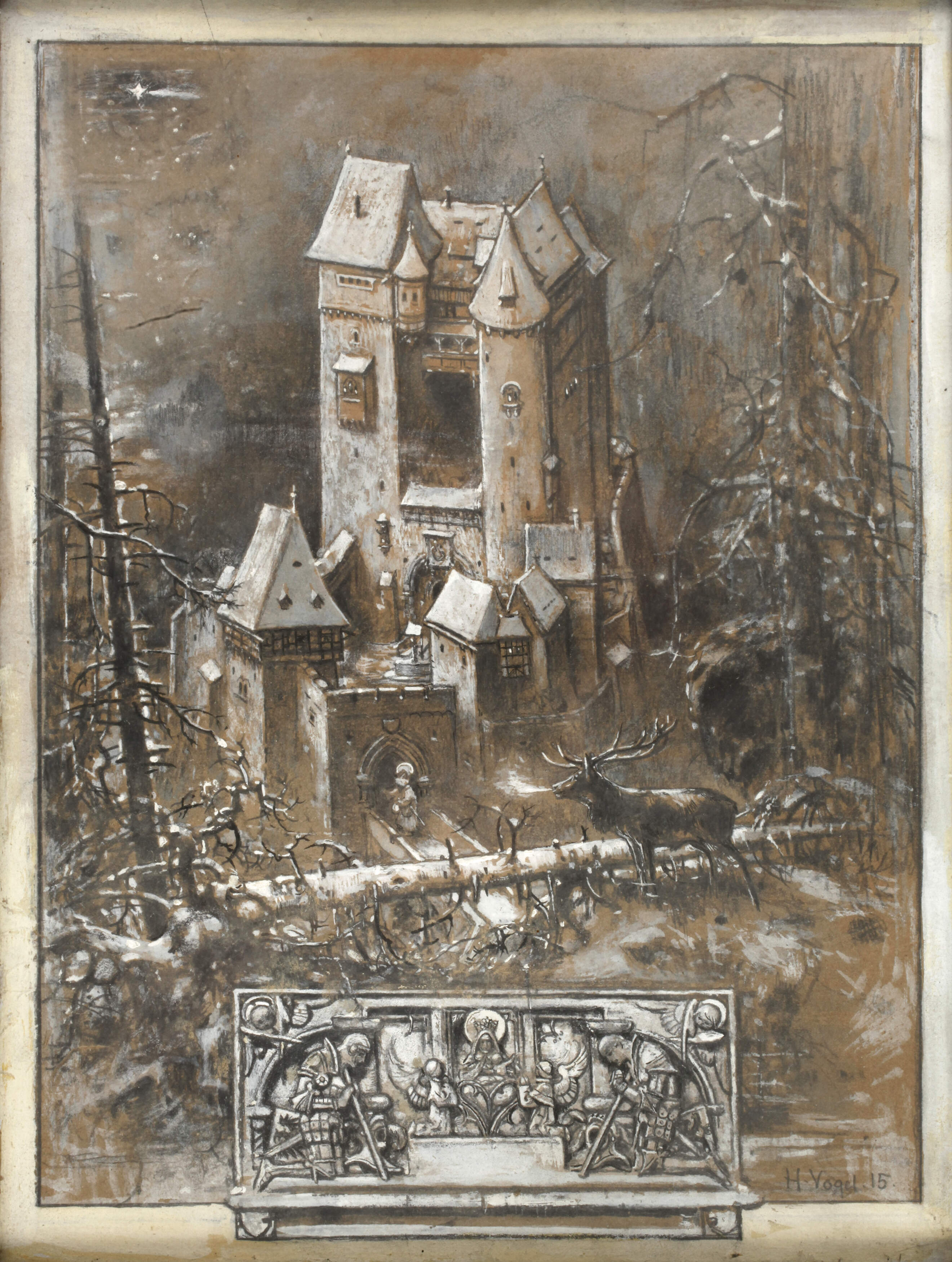 Hermann Vogel, "Märchenwald-Heiligenacht"