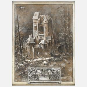 Hermann Vogel, "Märchenwald-Heiligenacht"