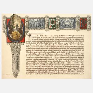 Gedenkblatt der "Bruderschaft Ora Pro Nobis"