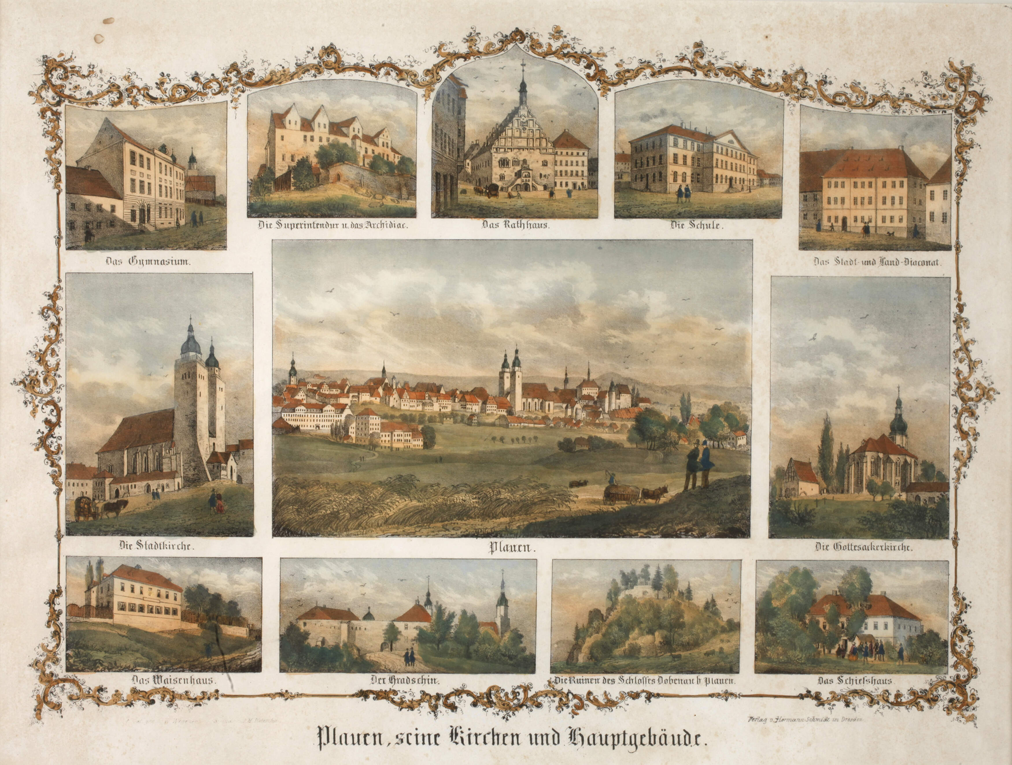 "Plauen, seine Kirchen und Hauptgebäude"