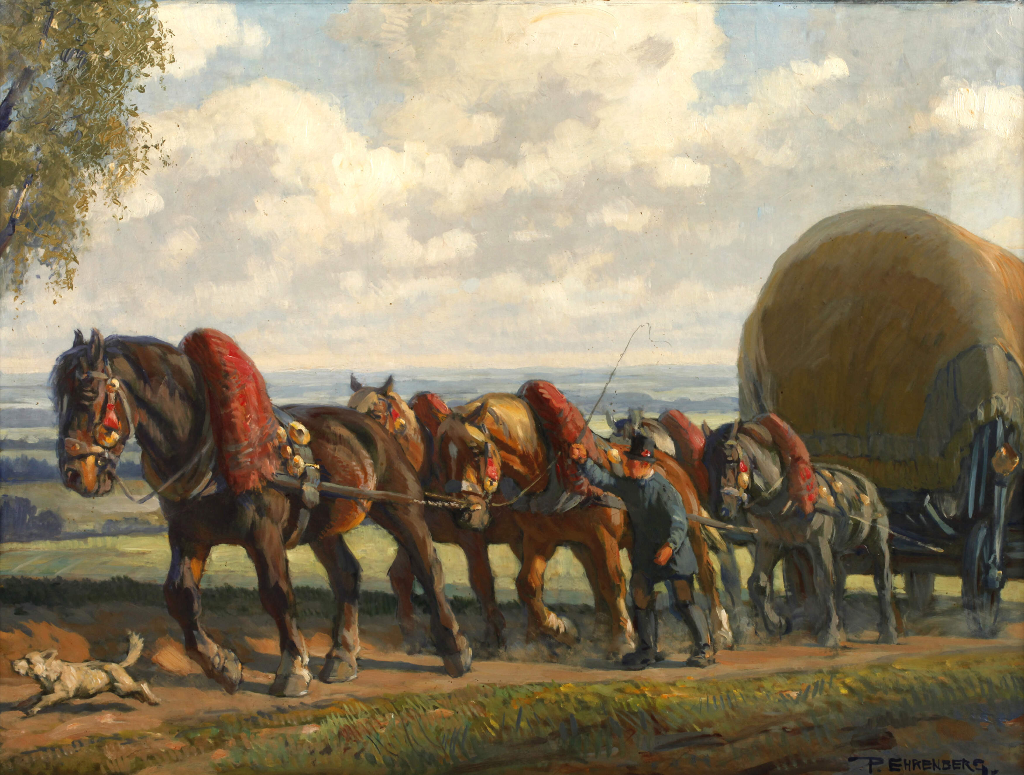 Paul Ehrenberg, "Vogtländisches Botenfuhrwerk ..."