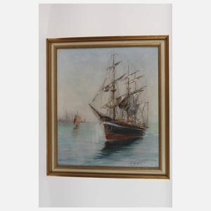 Manfred Feiler, "Vor der Hafeneinfahrt"