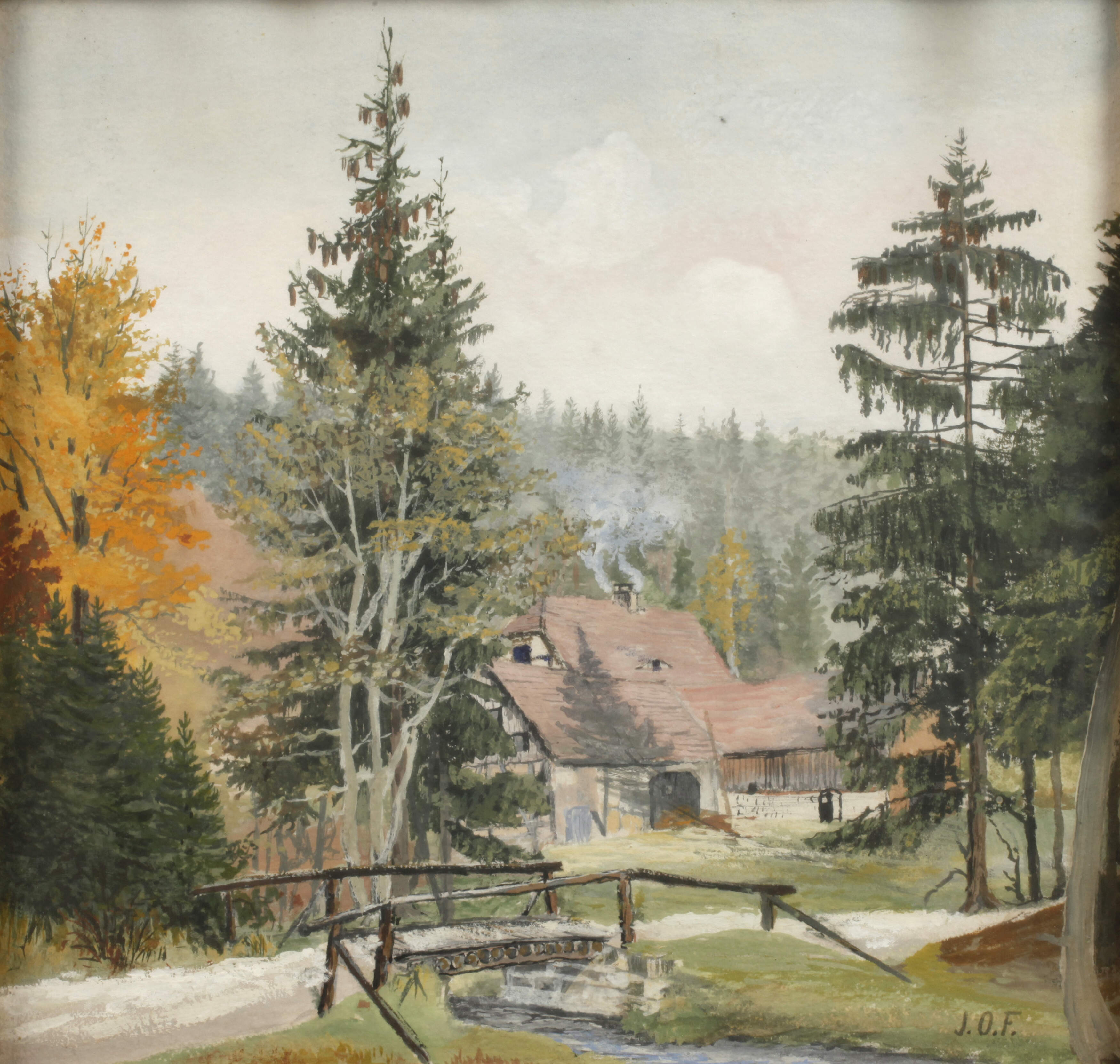 Otto Julius Fritzsche, attr., "Schwarzwaldmühle"