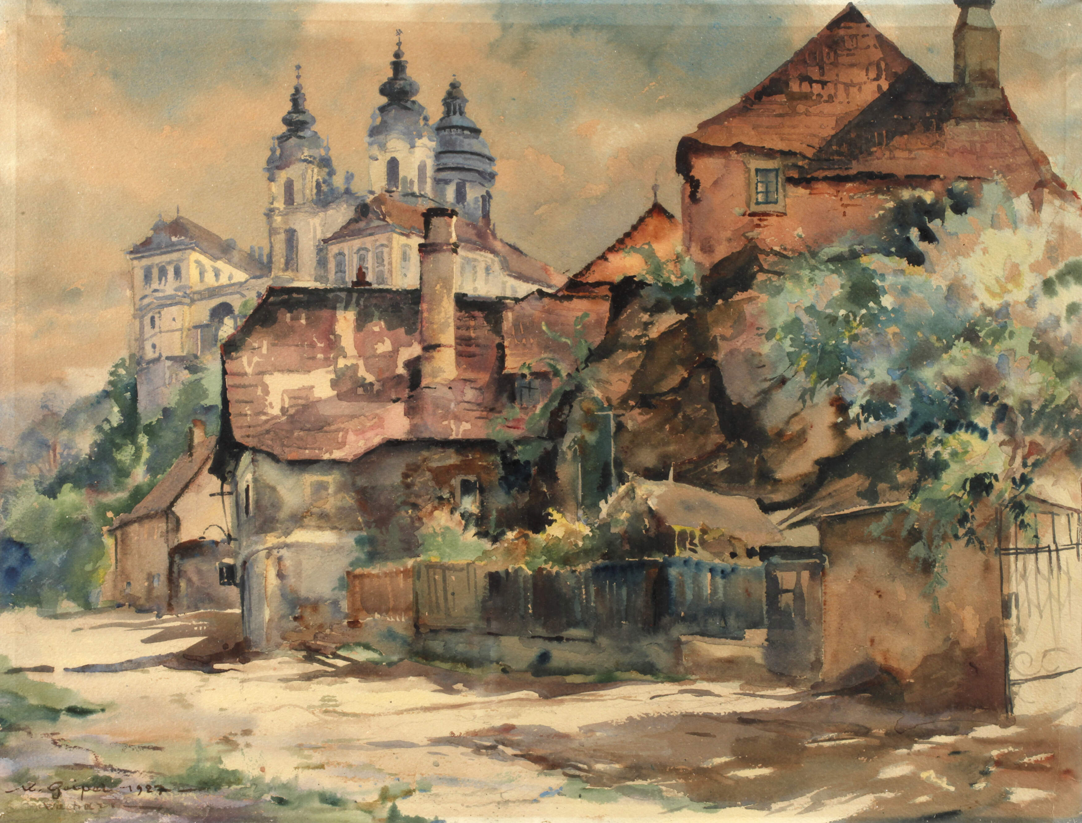 Kurt Geipel, Blick auf Stift Melk