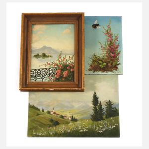 Minni Herzing, drei Gemälde